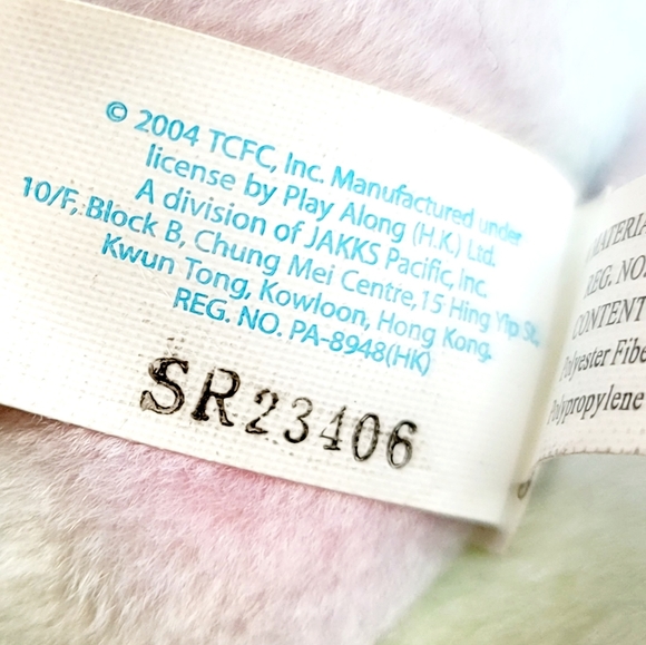 9" CARE BEARS 2004 True Heart Bear Rainbow multi-color plush.***not the talking - Picture 7 of 8